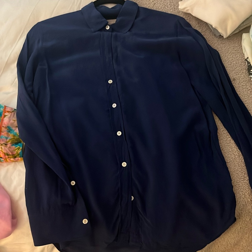Everlane silk button up